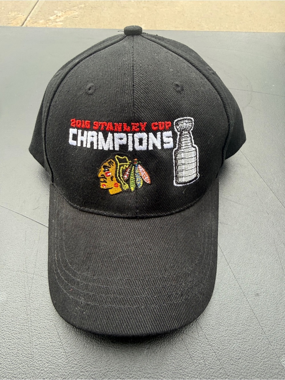 Sears Black 2015 Stanley Cup Champions Embroidered Baseball Cap